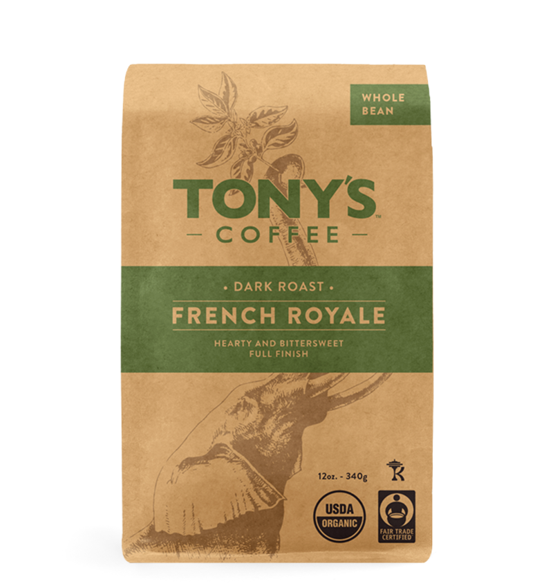 French Royale whole bean coffee bag