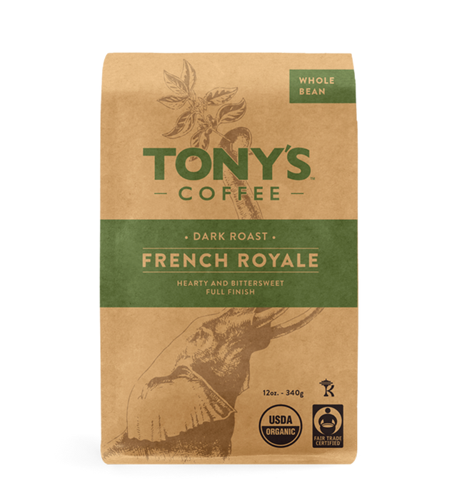 French Royale whole bean coffee bag